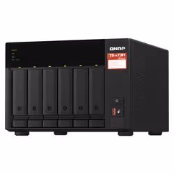 QNAP TS-673A NAS Tower Ryzen Embedded V1500B 8 GB DDR4 0 TB QNAP Turbo System Nero - Vista aggiuntiva 5
