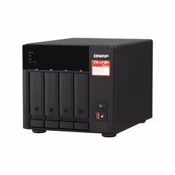 QNAP TS-473A NAS Tower Ryzen Embedded V1500B 8 GB DDR4 0 TB QNAP Turbo System Nero - Vista aggiuntiva 4