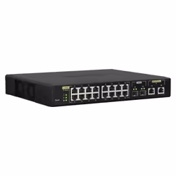 QNAP QSW-M2116P-2T2S switch di rete Gestito L2 2.5G Ethernet Supporto Power over Ethernet (PoE) Nero - Vista aggiuntiva 4