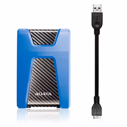 ADATA HD650 disco rigido esterno 1 TB 2.5" Micro-USB B 3.2 Gen 1 (3.1 Gen 1) Blu - Vista aggiuntiva 4