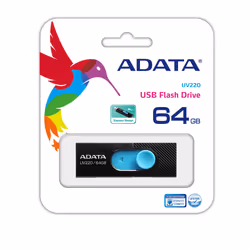 ADATA UV220 unità flash USB 64 GB USB tipo A 2.0 Nero, Blu