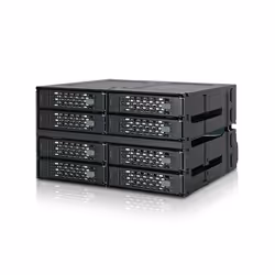 Icy Dock MB508SP-B pannello drive bay 2x 5,25" Pannello portante Nero - Vista aggiuntiva 2