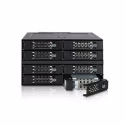 Icy Dock MB508SP-B pannello drive bay 2x 5,25" Pannello portante Nero - Vista aggiuntiva 6