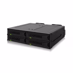Icy Dock MB324V4P-B contenitore di unità di archiviazione Box esterno SSD Nero 2.5" - Vista aggiuntiva 4