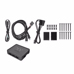 Thermaltake Riing Quad 12 RGB Case per computer Ventilatore 12 cm Nero - Vista aggiuntiva 4
