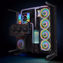 Thermaltake Riing Quad 12 RGB Case per computer Ventilatore 12 cm Bianco - Vista aggiuntiva 5