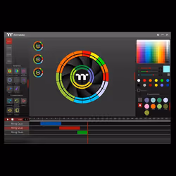 Thermaltake Riing Quad 12 RGB Case per computer Ventilatore 12 cm Bianco - Vista aggiuntiva 6