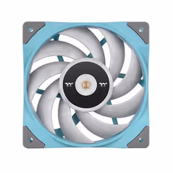 Thermaltake Toughfan 12 Turquoise High Static Pressure Radiator Fan, Ventilatore, 12 cm, 500 Giri/min, 2000 Giri/min, Blu