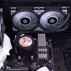 Thermaltake CL-W322-PL12GM-B sistema di raffreddamento per computer Processore Raffreddatore di liquidi tutto in uno 12 cm Nero, Grigio - Vista aggiuntiva 6
