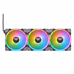 Thermaltake SWAFAN EX14 RGB PC Cooling Fan TT Premium Edition Case per computer Raffreddatore d'aria 14 cm Nero 3 pz - Vista aggiuntiva 4