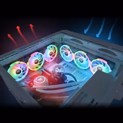 Thermaltake SWAFAN EX14 RGB PC Cooling Fan TT Premium Edition Case per computer Raffreddatore d'aria 14 cm Nero 3 pz - Vista aggiuntiva 6