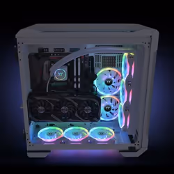 Thermaltake SWAFAN 14 RGB Radiator Fan TT Premium Edition White Case per computer Raffreddatore d'aria 14 cm Bianco 3 pz - Vista aggiuntiva 6