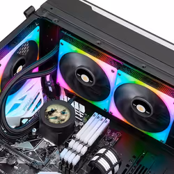 Thermaltake Toughliquid Ultra 280 RGB Case per computer Raffreddatore di liquidi tutto in uno Nero - Vista aggiuntiva 5