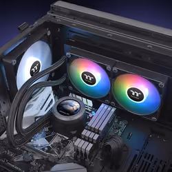 Thermaltake TH240 V2 Ultra Processore Raffreddatore di liquidi tutto in uno 12 cm Nero 1 pz - Vista aggiuntiva 6