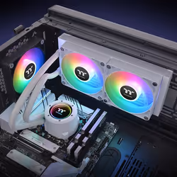 Thermaltake TH240 V2 ARGB Processore Kit di raffreddamento a liquido 24 cm Bianco 1 pz - Vista aggiuntiva 6