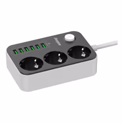 Energizer EPB2500W01EU prolunghe e multiple 2 m 3 presa(e) AC Interno Bianco, Nero - Vista aggiuntiva 4