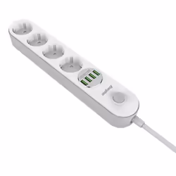 Energizer EPB2500W00EU prolunghe e multiple 2 m 4 presa(e) AC Interno Bianco - Vista aggiuntiva 4