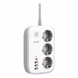 Energizer EPB2500W02EU prolunghe e multiple 2 m 3 presa(e) AC Interno Bianco