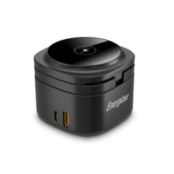 Energizer WCP311 Caricabatterie per dispositivi mobili Cuffie, Smartphone, Orologio intelligente Nero USB Carica wireless Ricarica rapida Interno