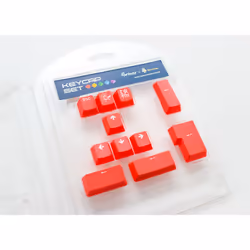 Ducky Double-Shot, Coperchio per tastiera, Poliestere termoplastico (PBT), Rosso