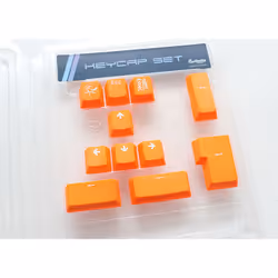 Ducky Double-Shot, Coperchio per tastiera, Poliestere termoplastico (PBT), Arancione