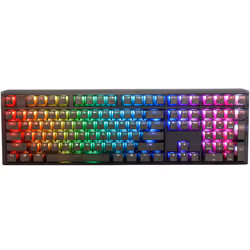 Ducky One 3, Full-size (100%), Cablato, USB, Interruttore a chiave meccanica, LED RGB, Nero