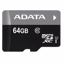 ADATA Micro SDXC 64GB, 64 GB, MicroSDXC, Classe 10, UHS, 30 MB/s, 10 MB/s