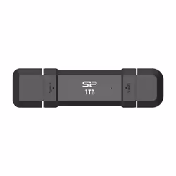 Silicon Power DS72, 1 TB, USB Type-A / USB Type-C, 3.2 Gen 2 (3.1 Gen 2), 1050 MB/s, Cuffia, Nero