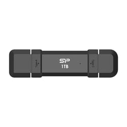 Silicon Power DS72 unità flash USB 1 TB USB Type-A / USB Type-C 3.2 Gen 2 (3.1 Gen 2) Nero