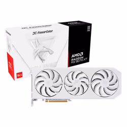 PowerColor Hellhound Radeon RX 9070 XT Spectral White AMD 16 GB GDDR6 - Vista aggiuntiva 7
