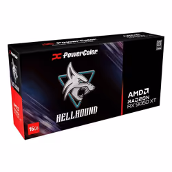 PowerColor Hellhound AMD Radeon RX 9060 XT 16 GB GDDR6 - Vista aggiuntiva 2