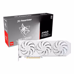 PowerColor Hellhound Radeon RX 9060 XT Spectral White AMD 16 GB GDDR6 - Vista aggiuntiva 8