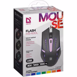 Defender FLASH MB-600L mouse Gaming Ambidestro USB tipo A Ottico 1200 DPI - Vista aggiuntiva 6