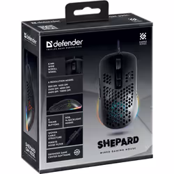 Defender SHEPARD GM-620L mouse Gaming Mano destra USB tipo A Ottico 12800 DPI - Vista aggiuntiva 6