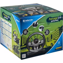 Defender Forsage GTR Nero USB 2.0 Sterzo + Pedali PC