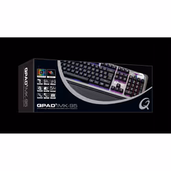 QPAD MK-95 tastiera Gaming USB QWERTY Italiano Nero, Grigio