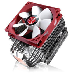RAIJINTEK Themis Evo Processore Refrigeratore 12 cm Metallico, Rosso, Bianco