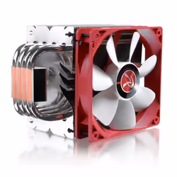 RAIJINTEK Themis Evo Processore Refrigeratore 12 cm Metallico, Rosso, Bianco