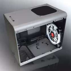 RAIJINTEK Metis Plus Micro Tower Argento - Vista aggiuntiva 6