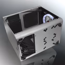 RAIJINTEK Metis Plus Micro Tower Argento - Vista aggiuntiva 8