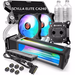 RAIJINTEK SCYLLA ELITE CA240 Processore Kit di raffreddamento a liquido Nero 1 pz - Vista aggiuntiva 8