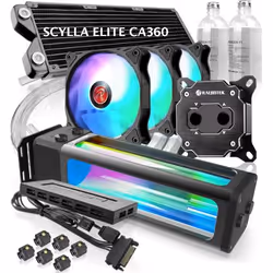RAIJINTEK SCYLLA ELITE CA360 Processore Kit di raffreddamento a liquido Nero 1 pz - Vista aggiuntiva 6