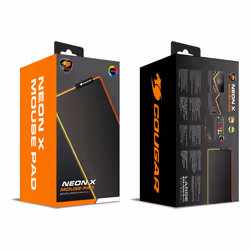 COUGAR Gaming NEON X RGB Tappetino per mouse per gioco da computer Nero - Vista aggiuntiva 5