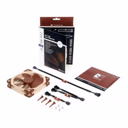 Noctua NOC-NF-F12-PWM Case per computer Ventilatore 12 cm Beige, Marrone 1 pz - Vista aggiuntiva 5