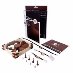 Noctua NOC-NF-A14-ULN Case per computer Ventilatore 14 cm Beige, Marrone 1 pz - Vista aggiuntiva 4
