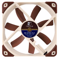 Noctua NF-S12A FLX Case per computer Ventilatore 12 cm Beige, Marrone - Vista aggiuntiva 4