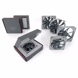 Noctua NF-B9 redux-1600 PWM Case per computer Ventilatore 9,2 cm Nero, Grigio - Vista aggiuntiva 5