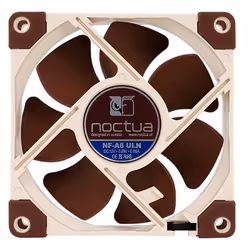 Noctua NF-A8 ULN sistema di raffreddamento per computer Case per computer Ventilatore 8 cm Beige, Marrone - Vista aggiuntiva 4