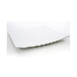 Piatto quadrato Luna in melamina 42x42 bianco