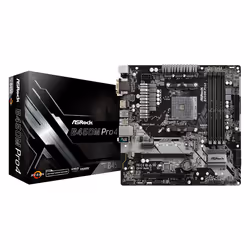 Asrock B450M Pro4 AMD B450 Socket AM4 micro ATX